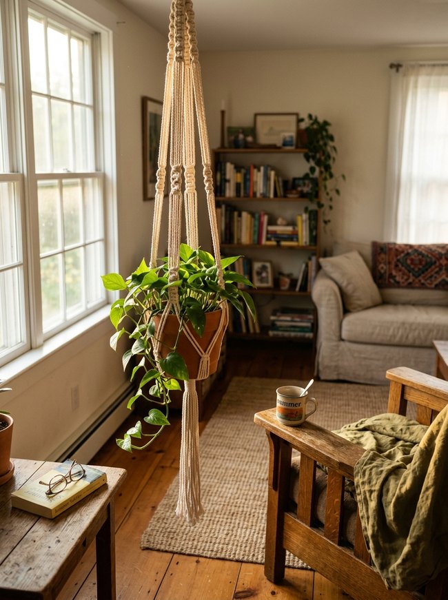 Sun-Drenched Macrame Hanger