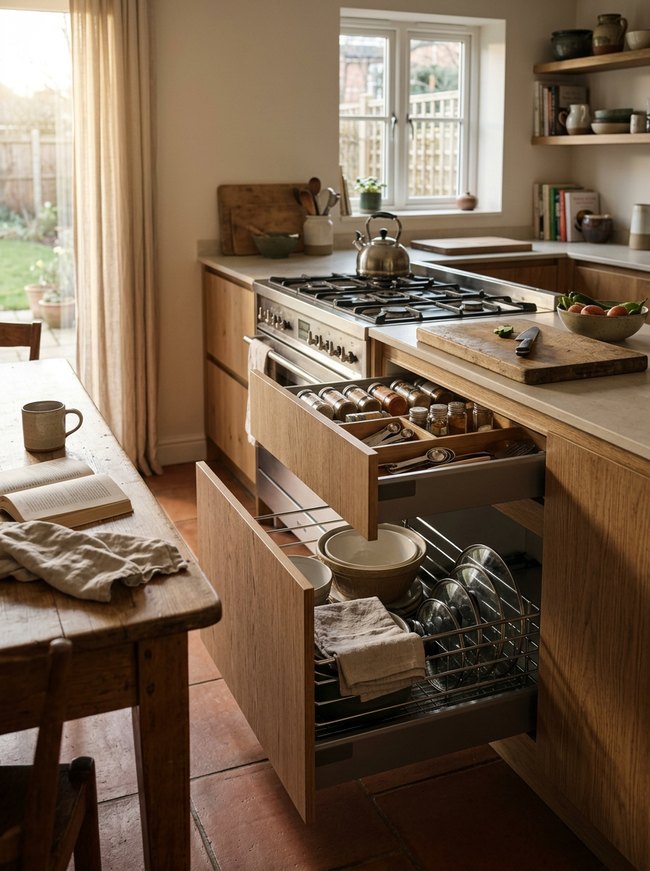 Integrated Kitchen Pull-Outs