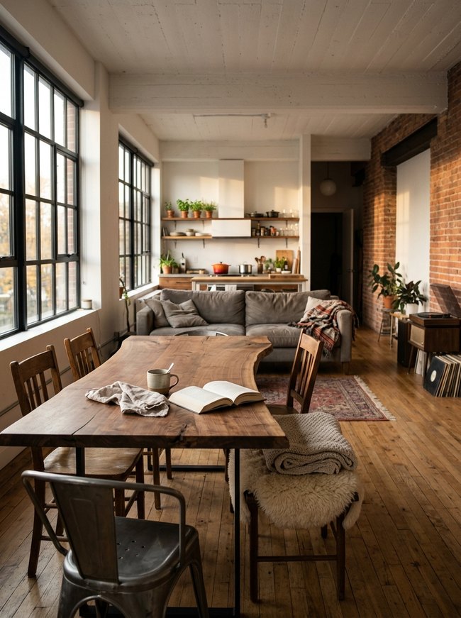 Open Concept Wood Slab