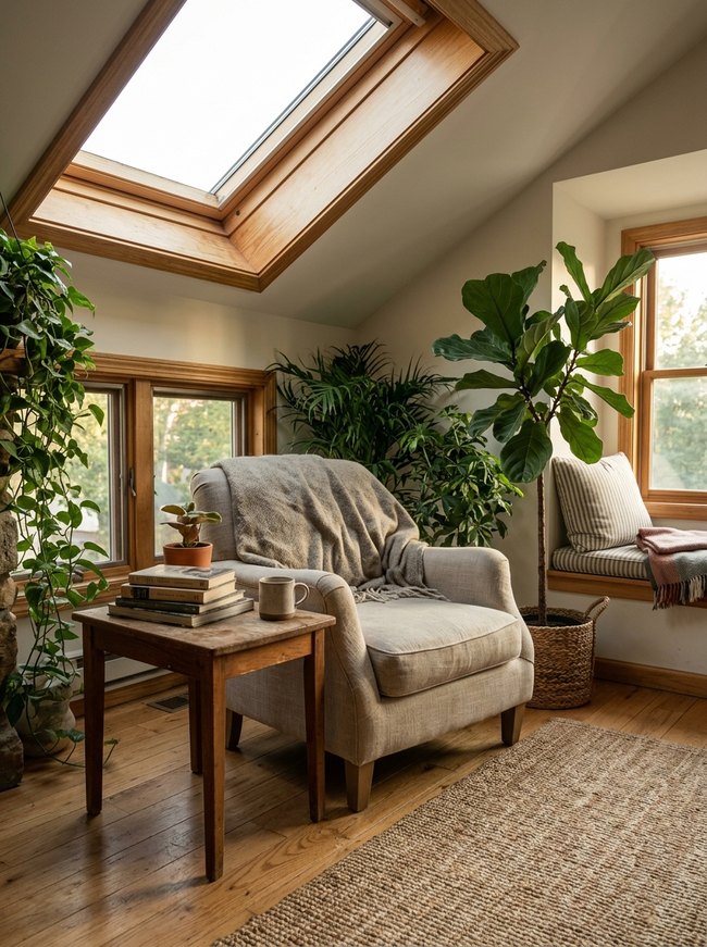 Biophilic Skylight Nook