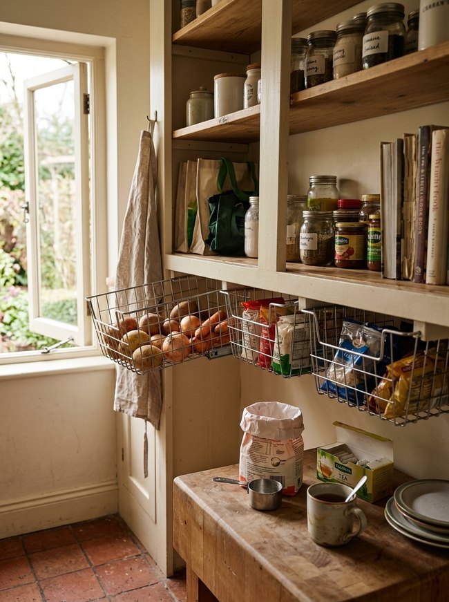 Slide-Out Under-Shelf Bins