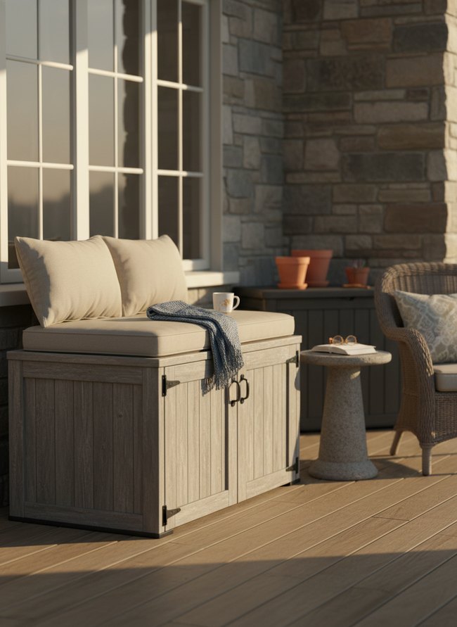 Deck Box Patio Organizer
