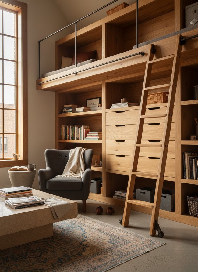 Cozy Loft Storage Solution