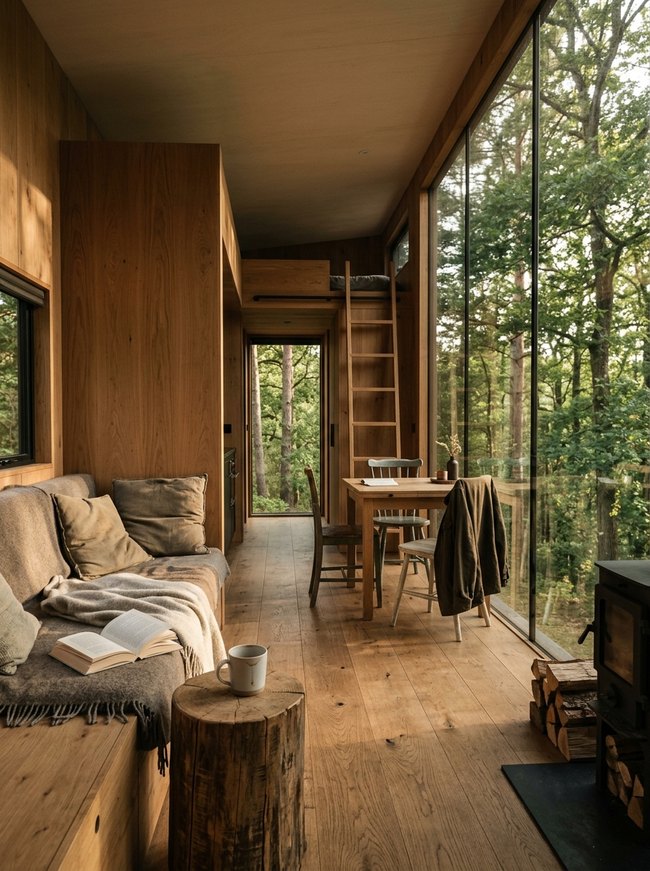 Forest Glass Wall Hideaway