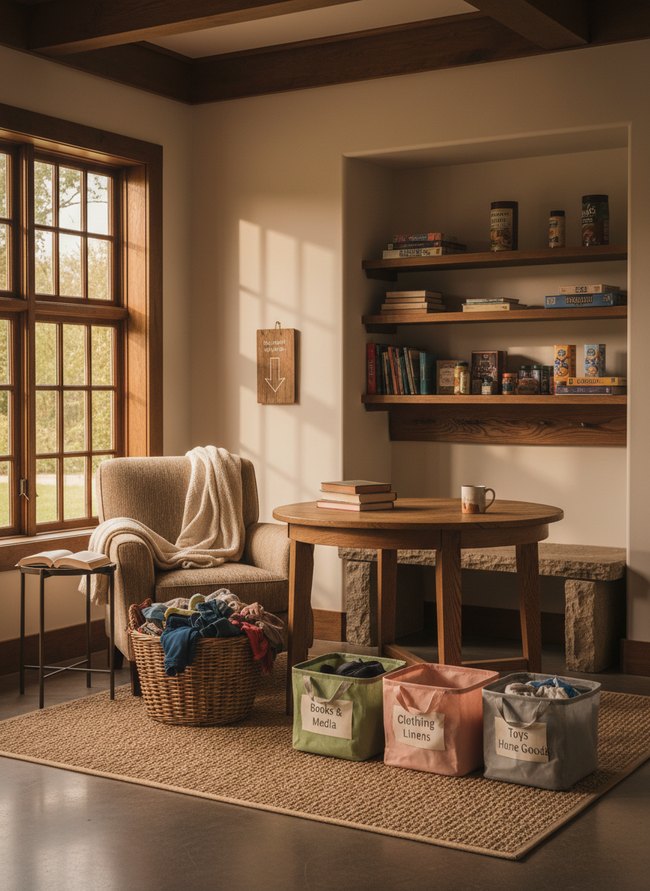 Corner Alcove Donation Hub