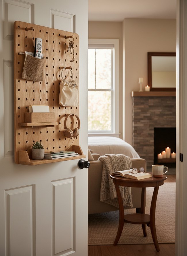 Wooden Peg Board Panel
