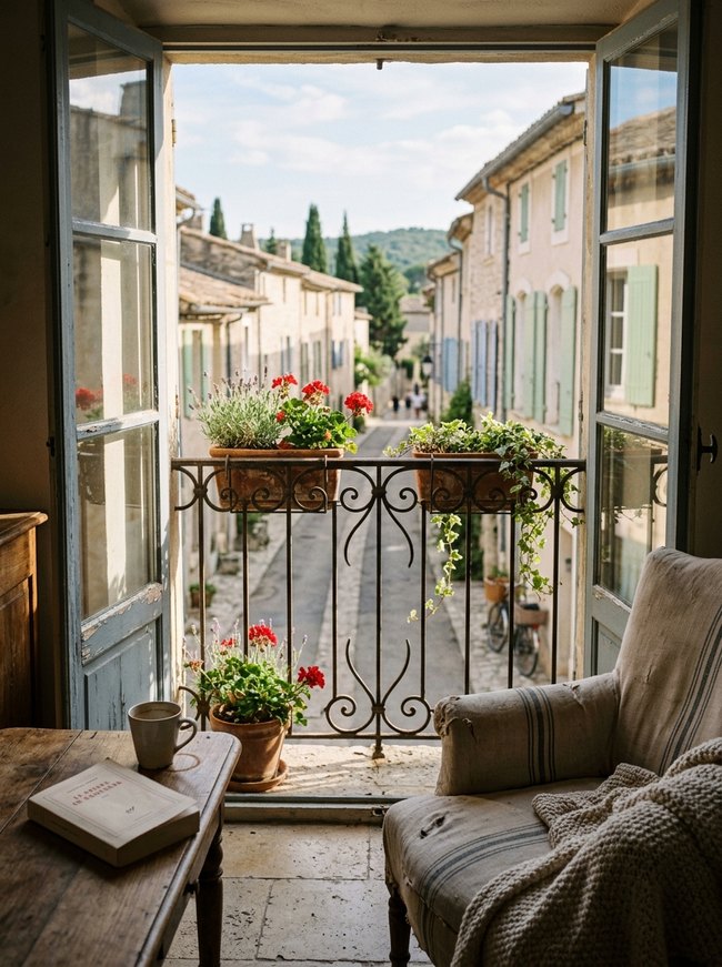 Wrought Iron Balcony View