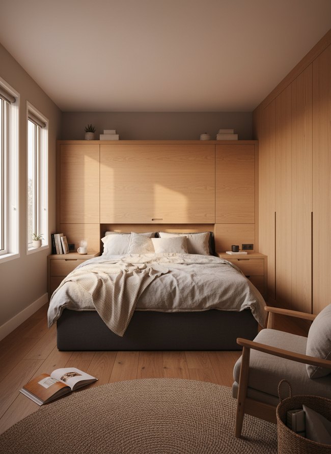 Recessed Headboard Storage