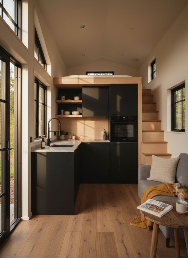 Black Matte Accent Kitchen