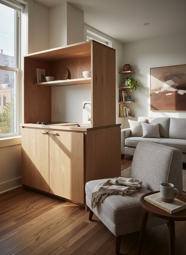 Fold-Away Studio Kitchen