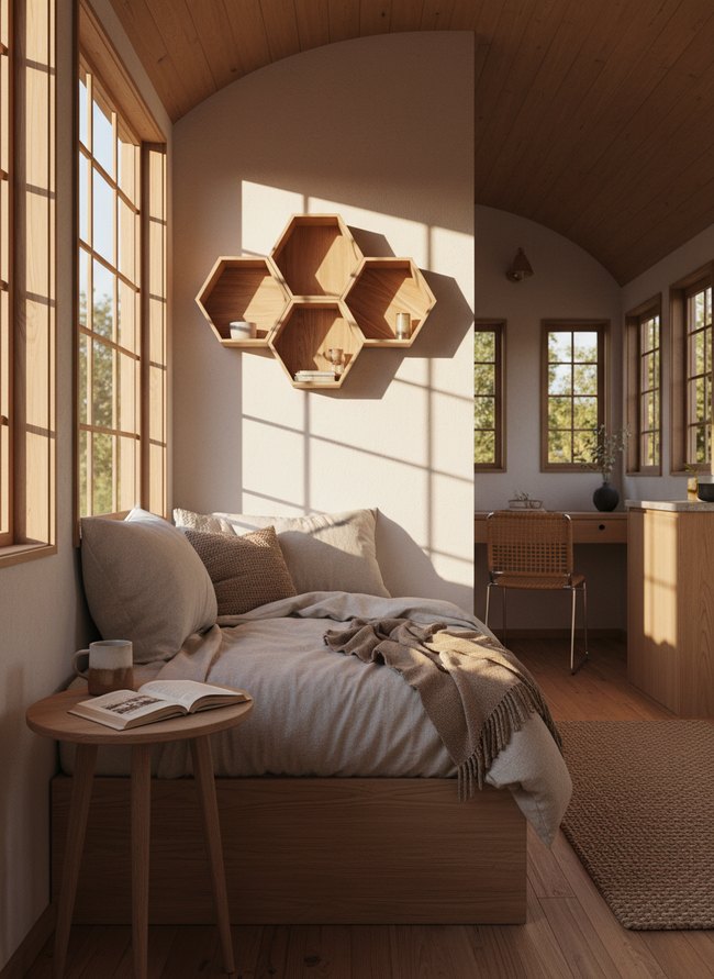 Geometric Hexagon Wall Mount