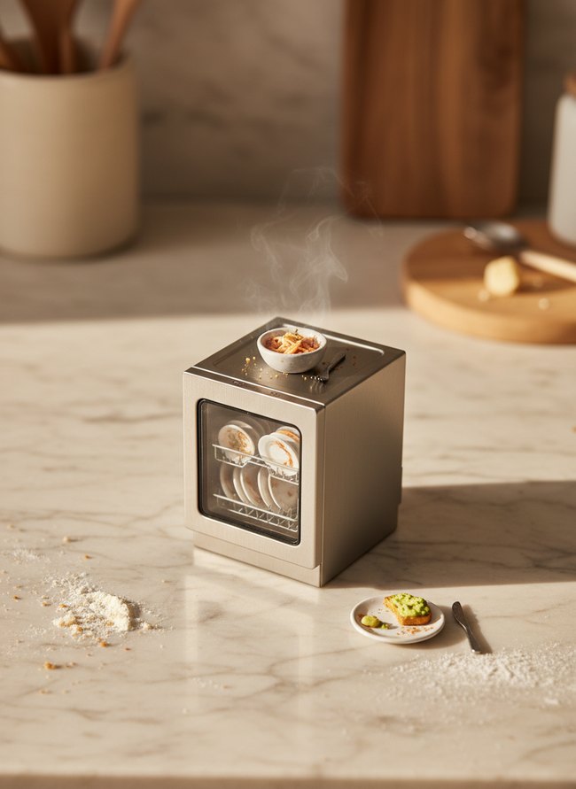 Stainless Steel Tiny Dishwasher