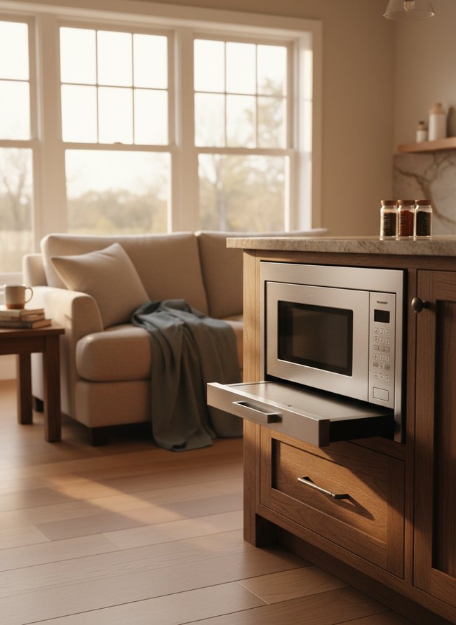 Touch-Open Counter Microwave