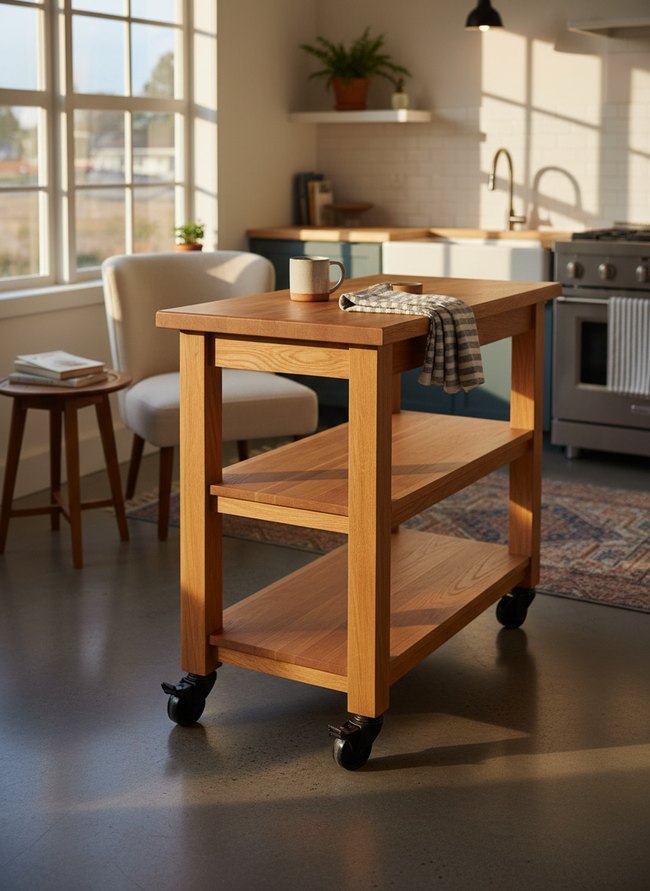 Slim Profile Serving Station