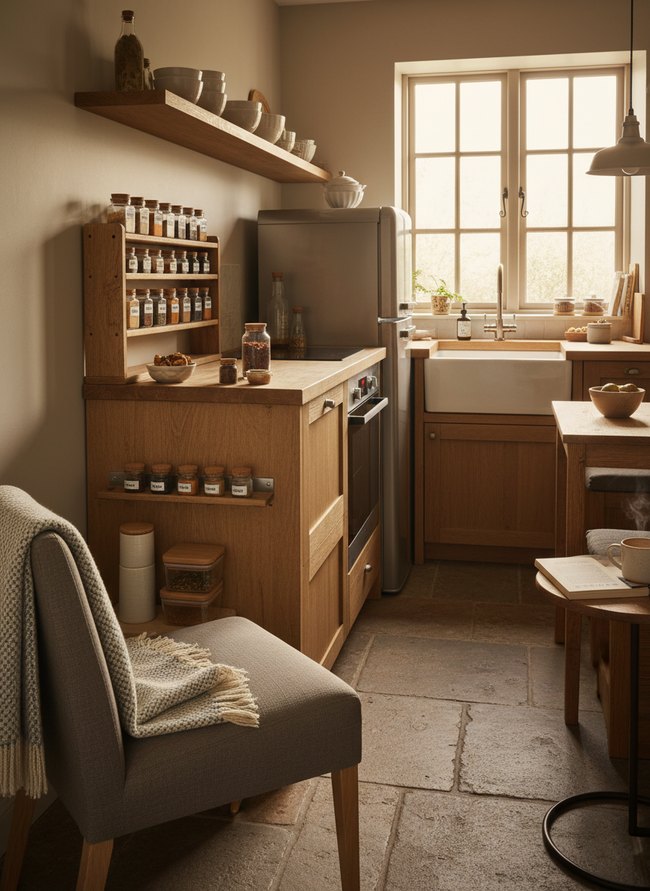 Tiered Corner Spice Rack