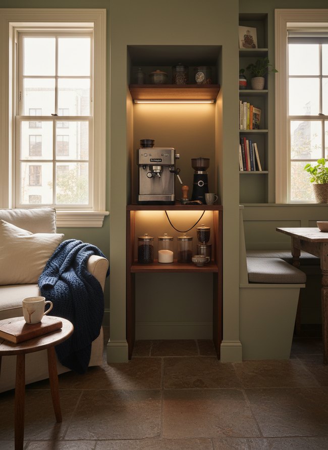 Under-Cabinet Coffee Zone