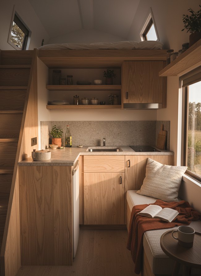 Space-Saving L-Shape Hub