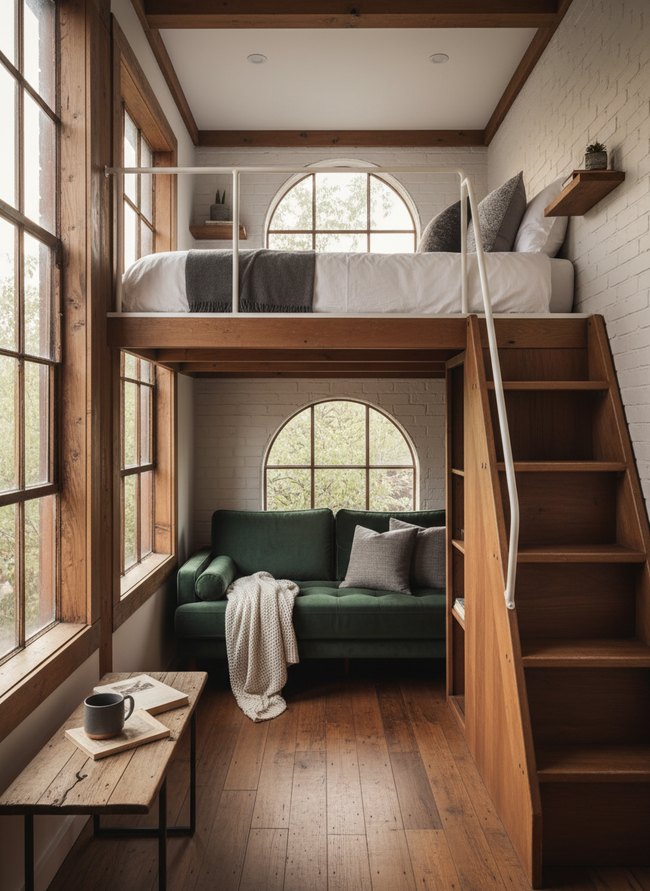Open Concept Loft Alcove