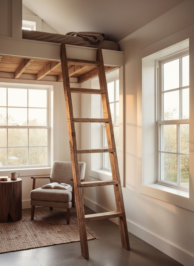 Rustic Barnwood Ladder