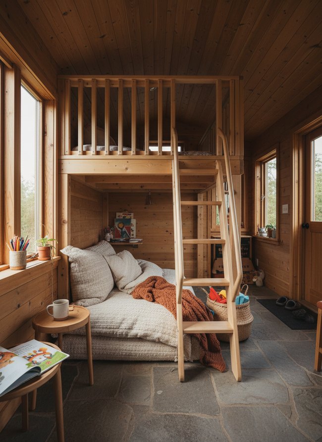Enclosed Loft Play Space