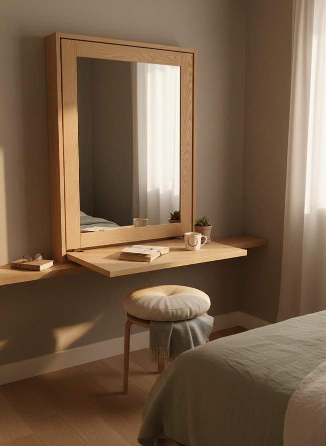 Mirror Door Vanity Cabinet