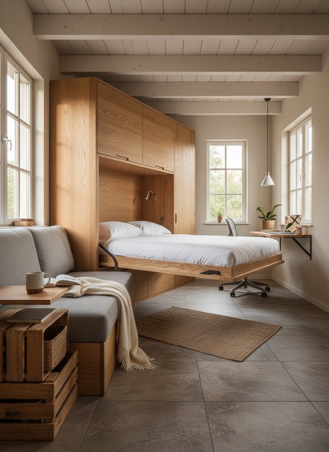 Fold-Down Bed Design