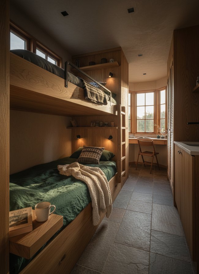 Built-In Corner Bunk