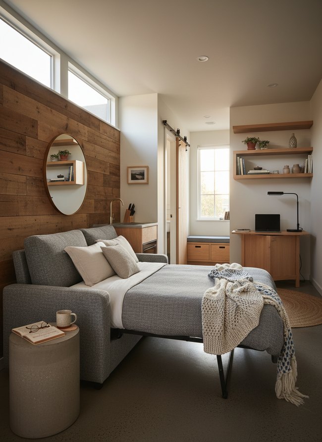 Convertible Sofa Sleeper Space