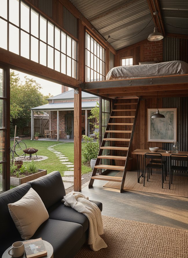 Industrial Style Studio Shed