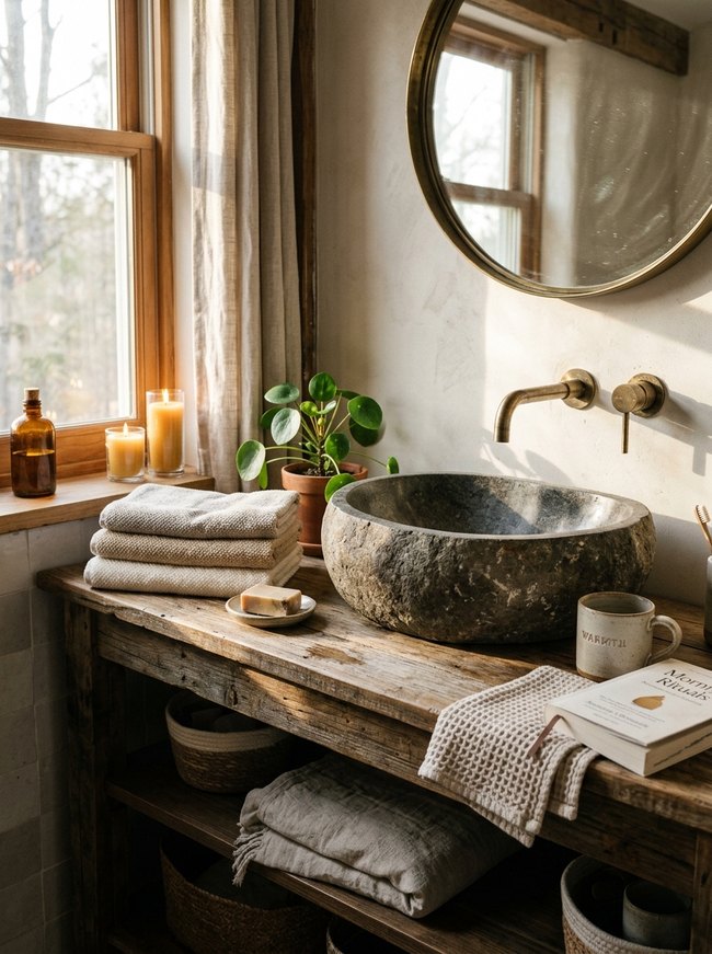 Stone Vessel Sink Basin