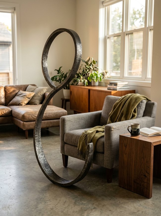 Modern Abstract Metal Loop