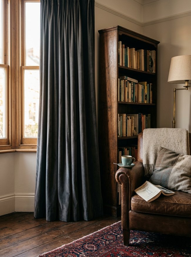 Velvet Blackout Pinch Pleat