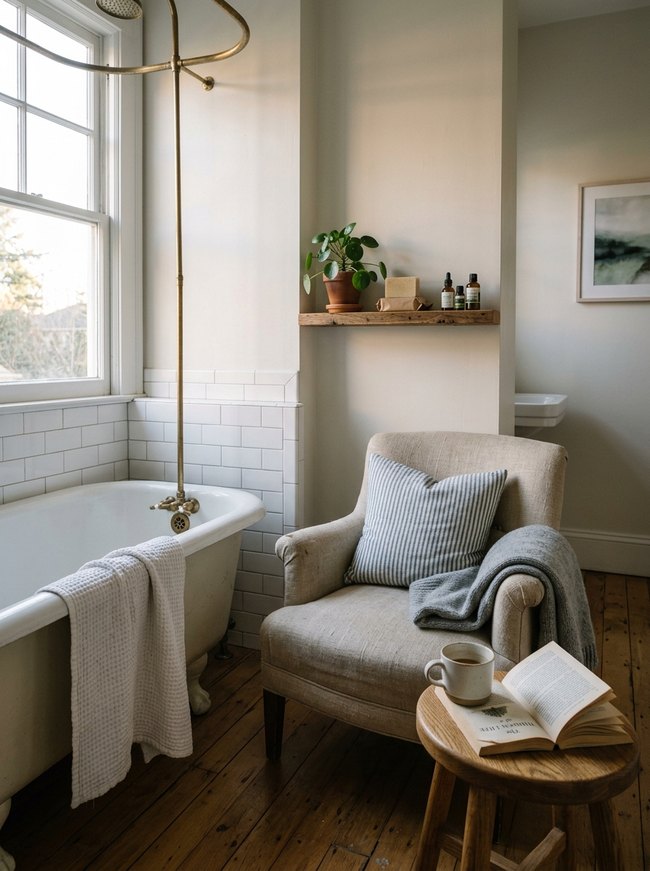 Streamlined Bathroom Nook