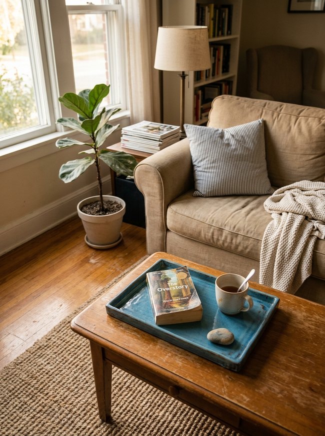 Lagoon Blue Accent Tray