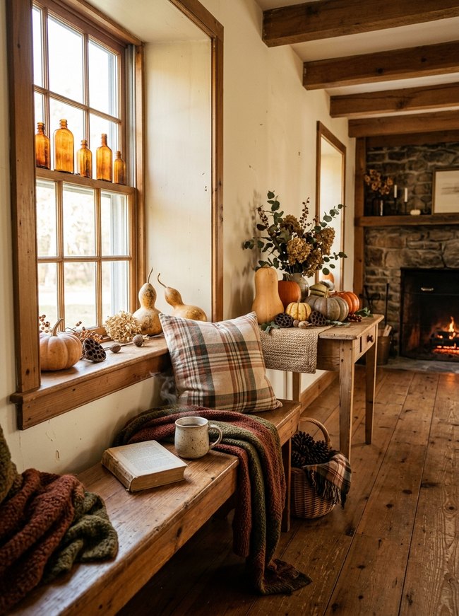 Farmhouse Charm Window Display
