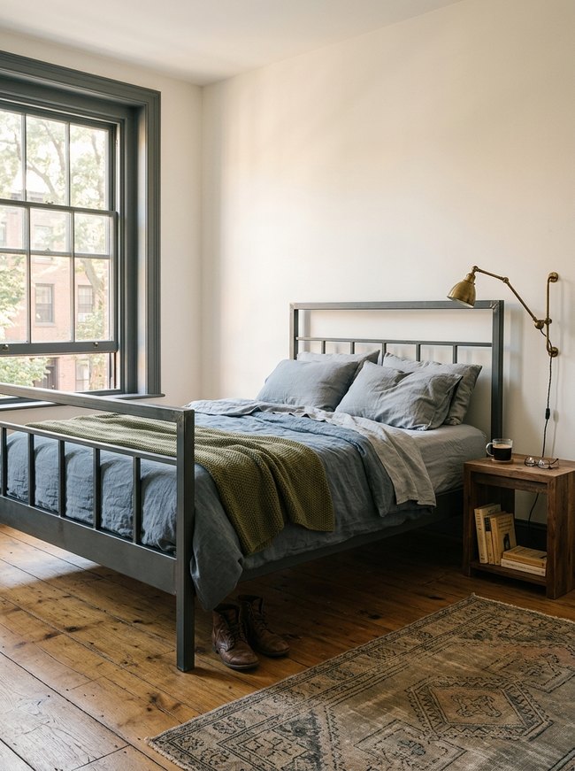 Industrial Steel Frame Bed