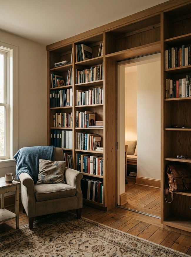 Sliding Bookshelf Entry