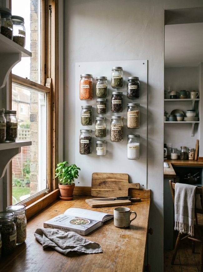 Magnetic Wall Jar Display