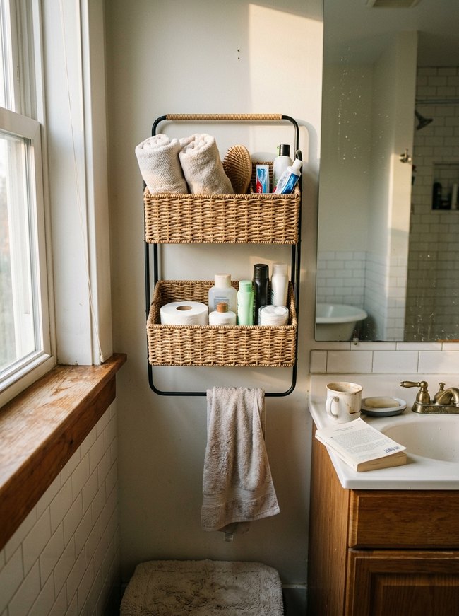Tiered Basket Wall Caddy