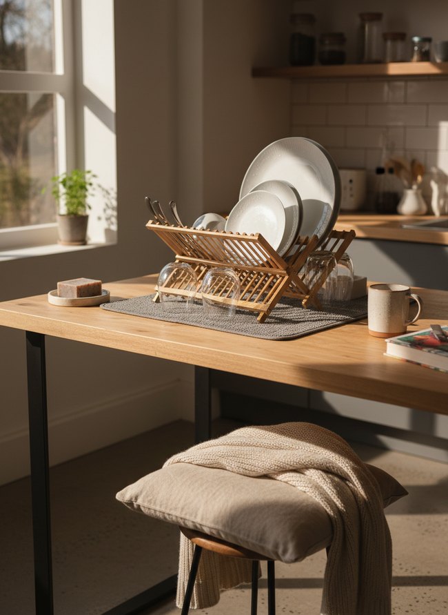 Foldable Dish Drying Rack