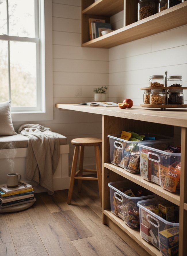 Snack Prep Pantry Bins