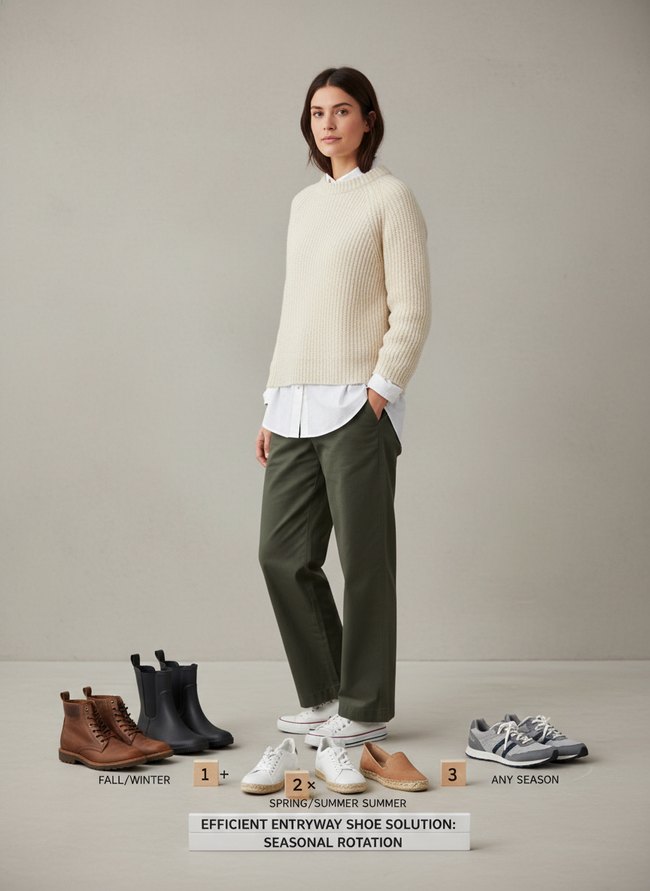 Efficient Entryway Shoe Solution
