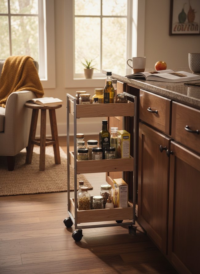 Rolling Slim Storage Cart