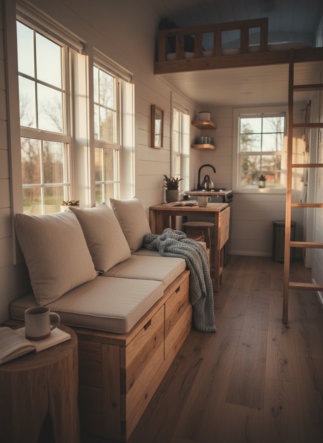 Built-In Bench Storage