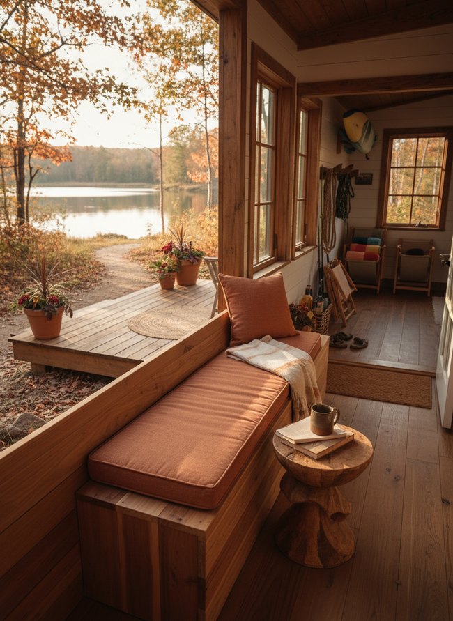 Hidden Deck Storage Bench