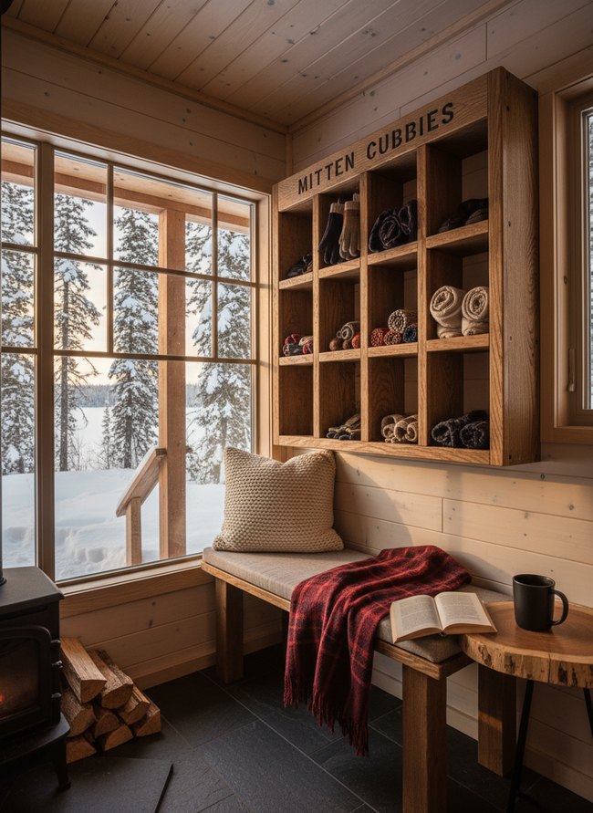 Built-In Mitten Cubbies