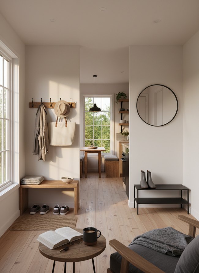 Clutter-Free Compact Entryway