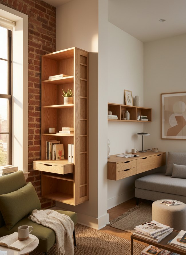 Floating Desk Storage