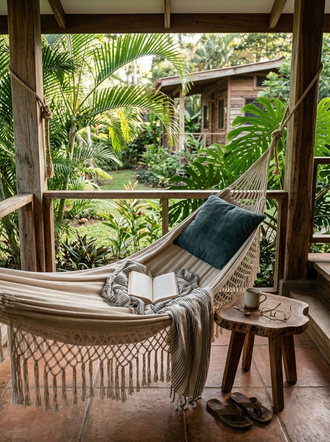 Veranda Hammock Reading Corner