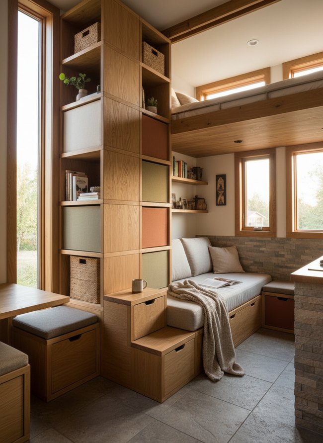 Multi-Tiered Corner Shelving